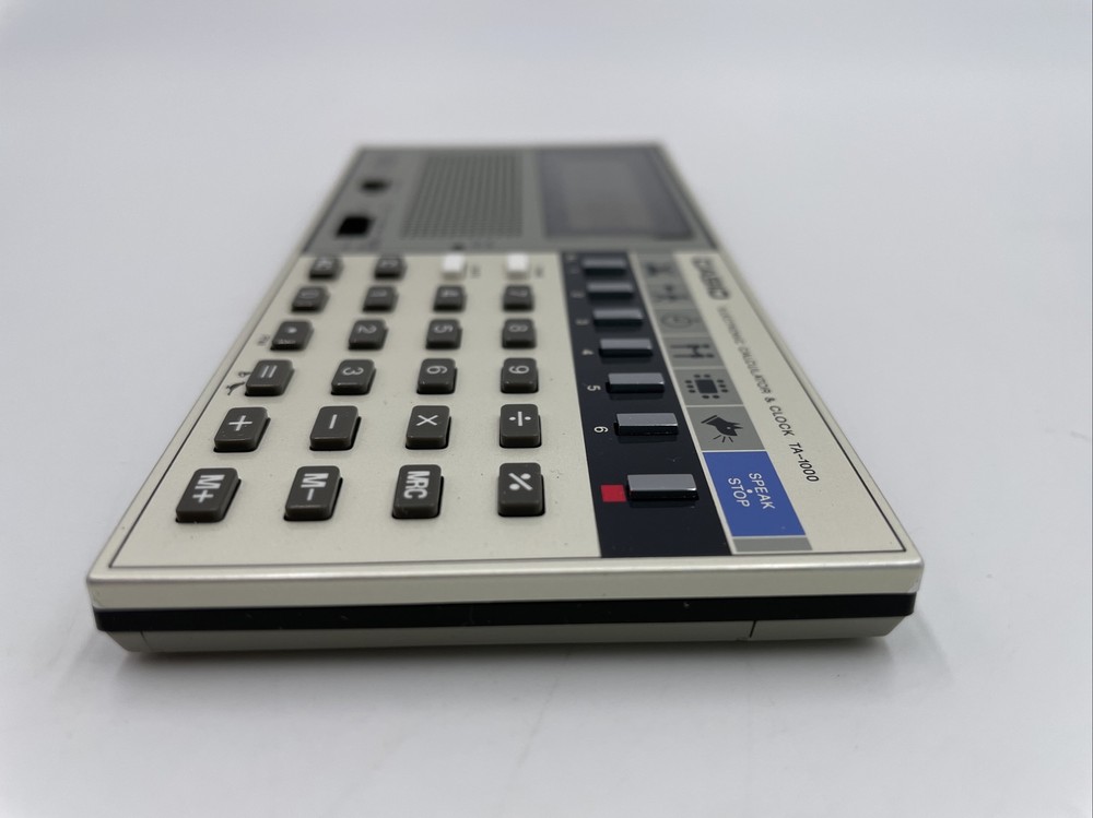 Casio Voice TA-1000 Calculator & Clock Box 1983