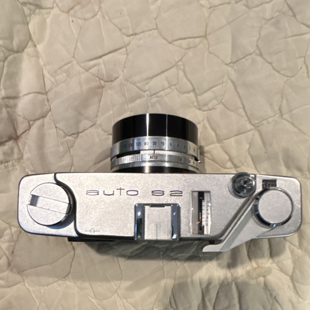 Konica Auto S2 Rangefinder Camera Black Silver with Hexanon Lens and Case