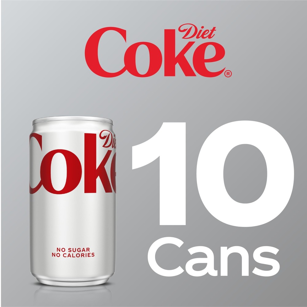 Diet Coke Mini-Can 7.5oz 10 Pack Package May Vary