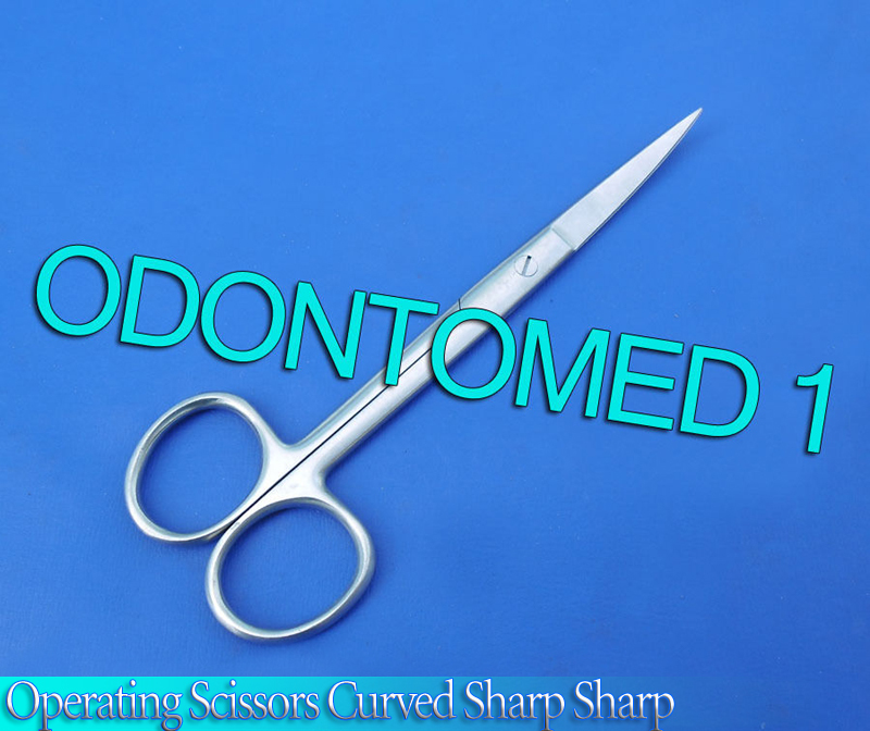 12 OPERATING DISSECTING SURGICAL SCISSORS 5.5" CURVED SHARP SHARP BLADES