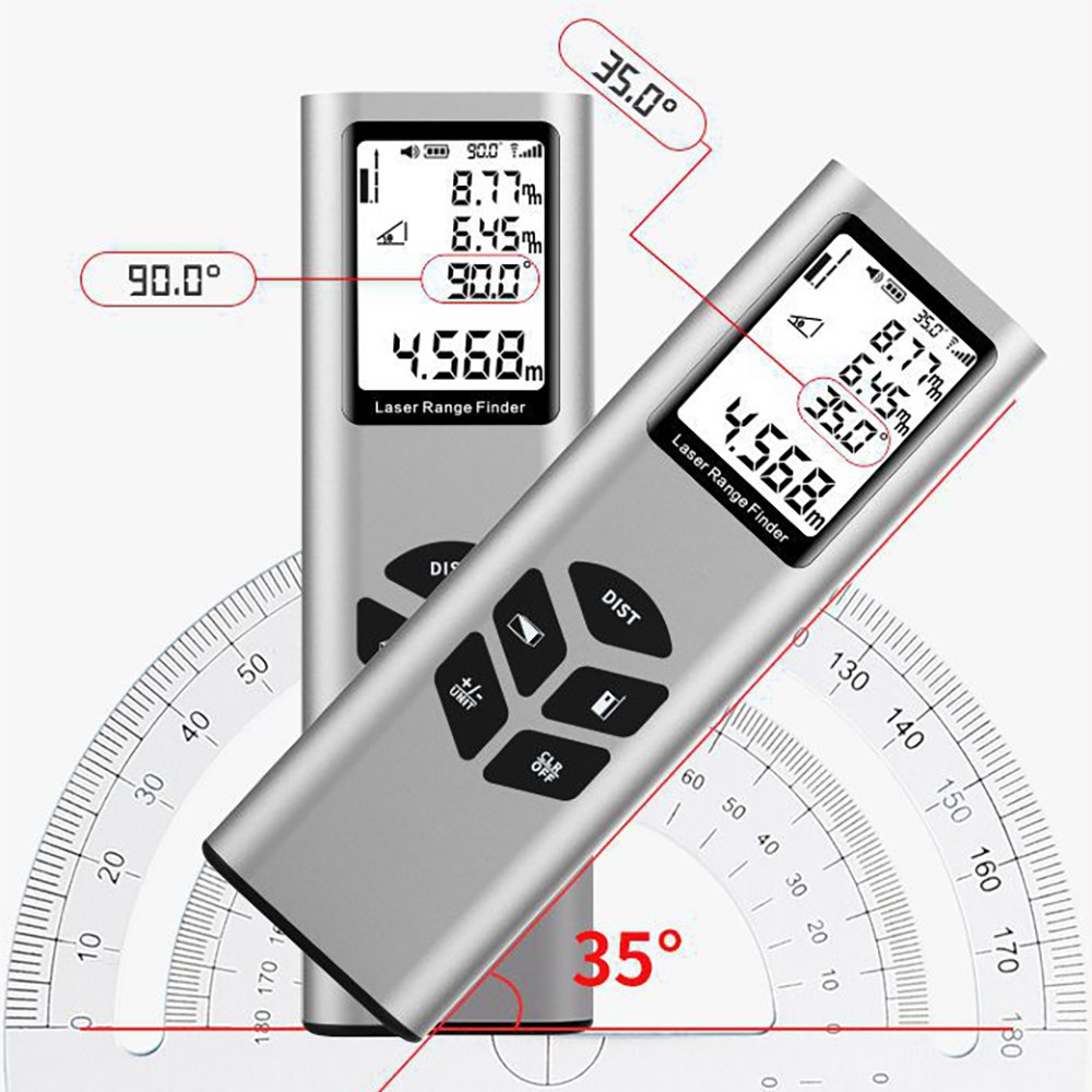 Handheld 40m Laser Distance Meter Tool Sensor Decoration Laser Rangefinder