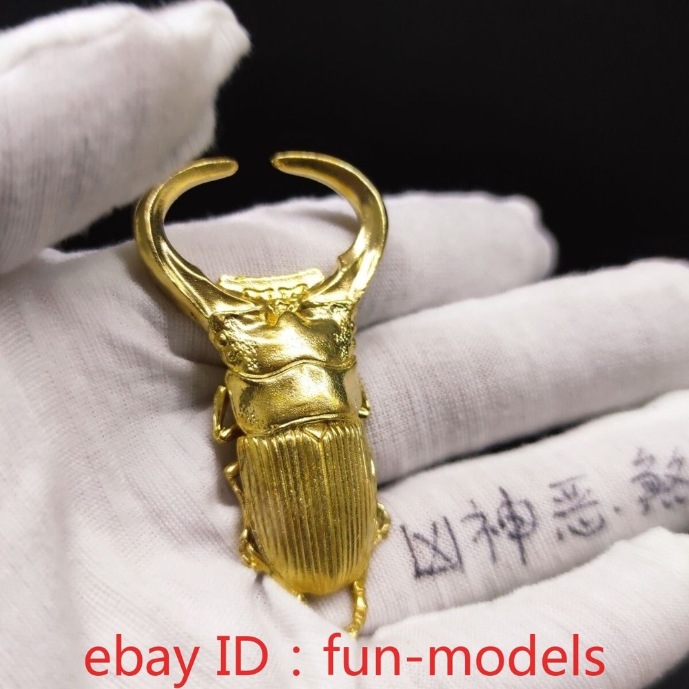 2.5"Handmade Solid Brass Beer Driver Bottle Opener Beetle Keychain Spade Beetle
