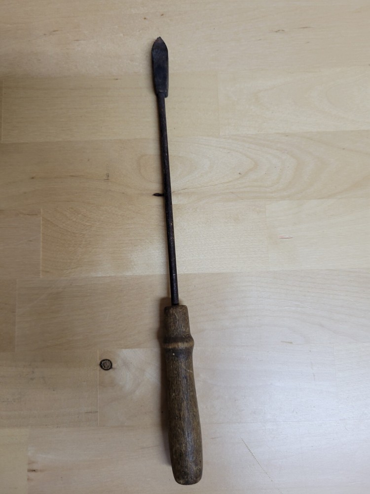 Vintage Soldering Iron Copper Hand Wood Handle