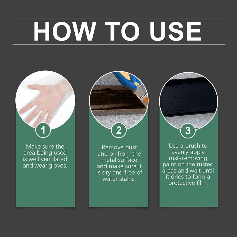 Car Anti-Rust Chassis Rust Converter Metal Surface Rust Remover Weather-Proof