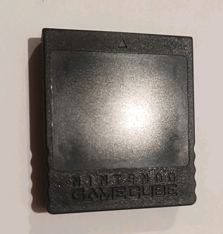 Official Nintendo GameCube Authentic Memory Card 251 Black DOL-014 OEM Tested