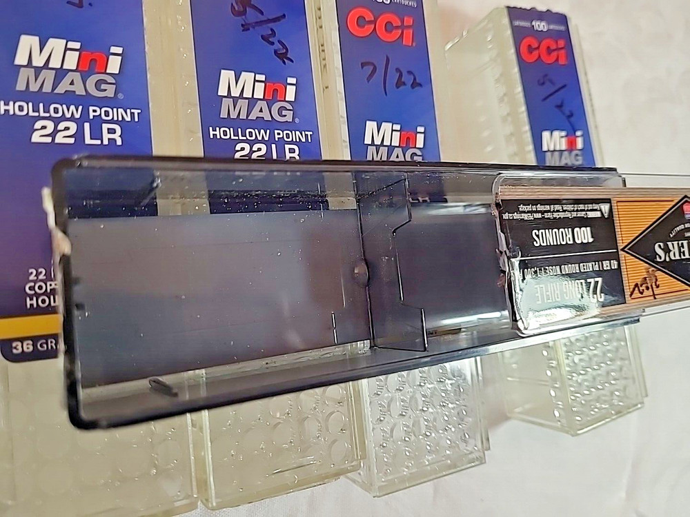 6 - Empty CCI + Herters .22 Plastic Ammo Boxes