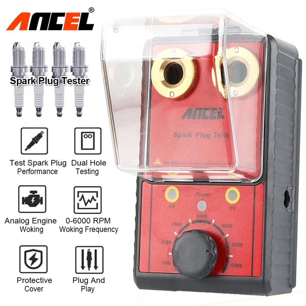 Spark Plug Tester Ignition Ignition Coil Tester Double Hole Detector Adjustable