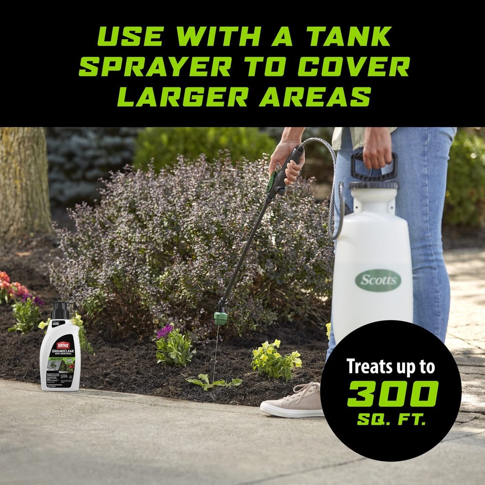 Ortho GroundClear Weed & Grass Killer2 Concentrate Quickly Kills 32 oz