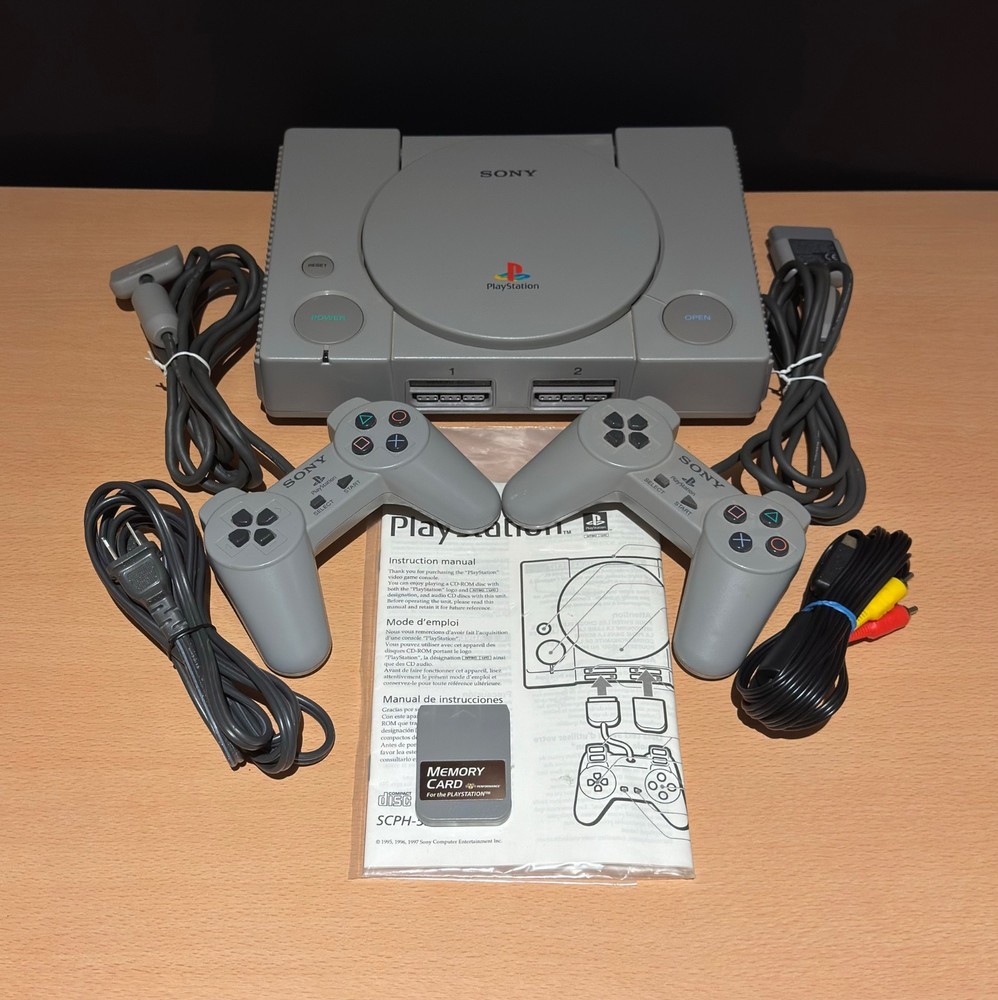 Original Sony PlayStation 1 PS1 Console System Bundle - Tested & Working