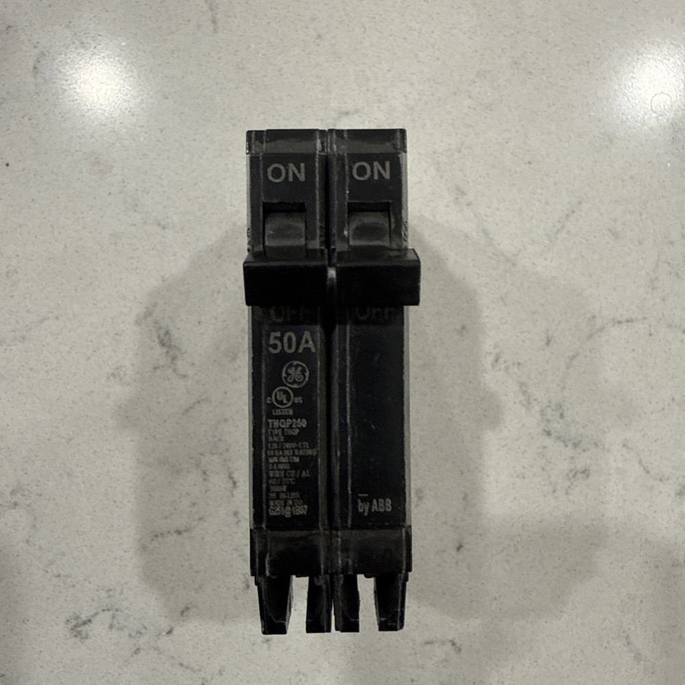 GE THQP250 50A Double-Pole Compact Circuit Breaker