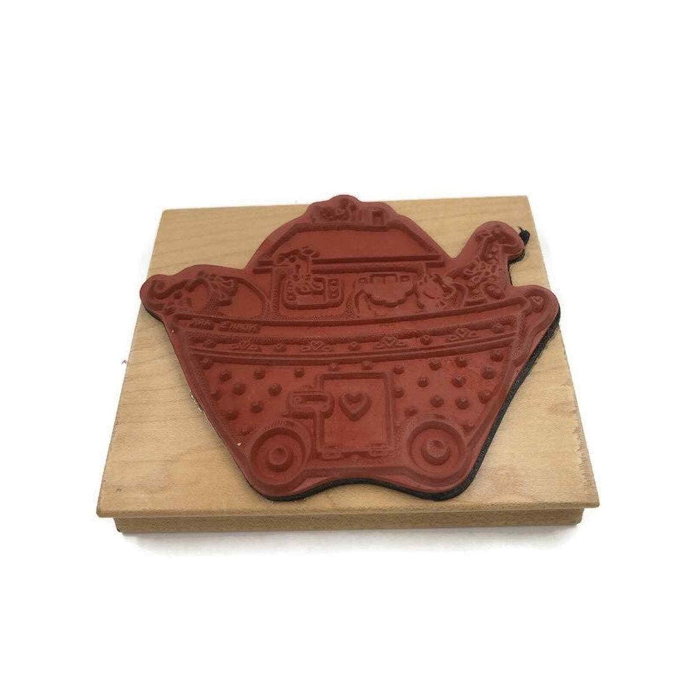 Noahs ark rubber stamp