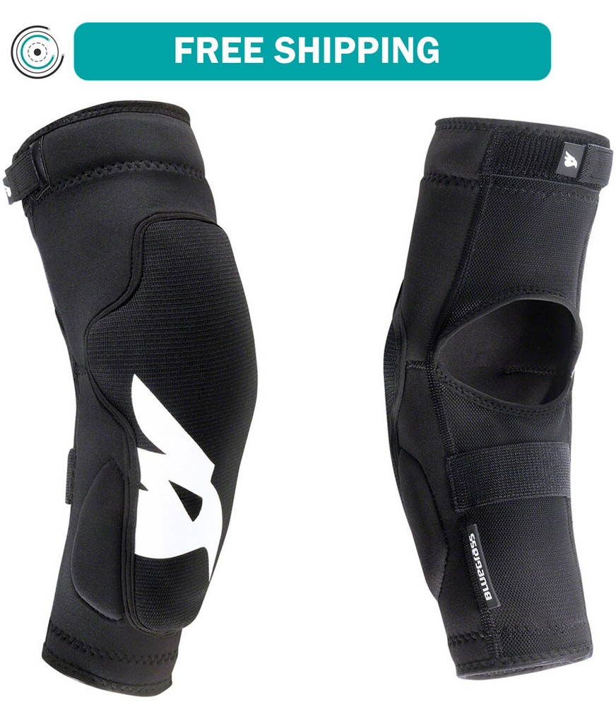 Bluegrass Solid Elbow Pads - Black, X-Large Two-Layer Protection