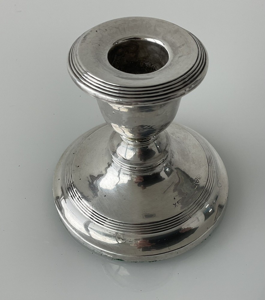 Antique Silver Candle Holder