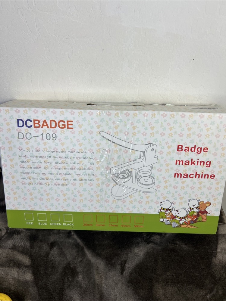 DC Badge DC-109 Button Badge Making Machine NOB 58mm