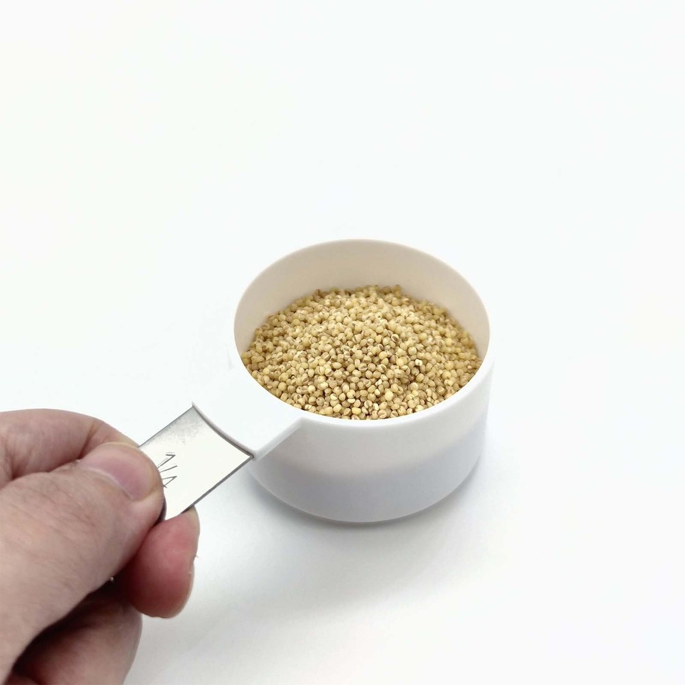BLEWAY Easy to Read Measuring Cups Spoons Set for Visually Impaired, Stackab...