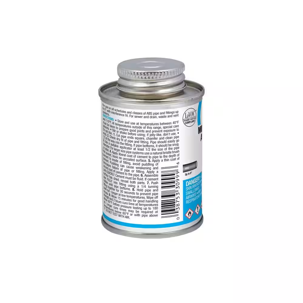 4 Oz. Medium Black ABS Cement