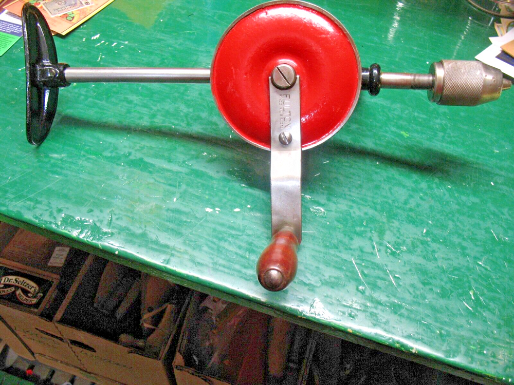 FULTON 107.1 2 SPEED SHOULDER CRANK DRILL NICE