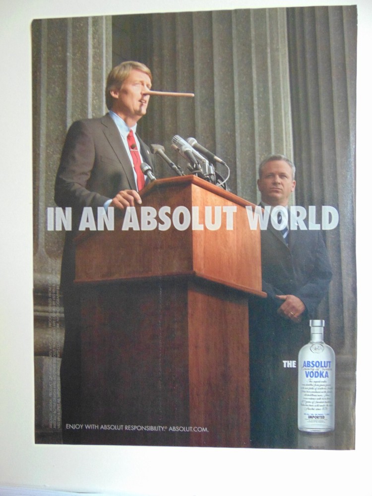 2007 ABSOLUT VODKA WORLD  print ad