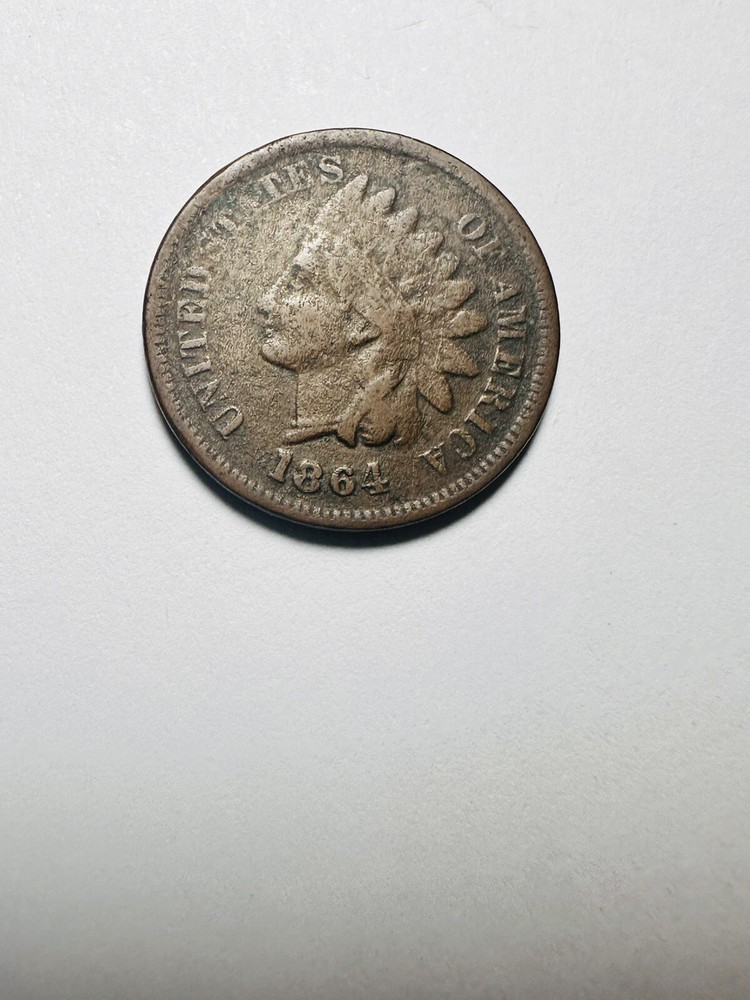 1864-L Indian Cent #444
