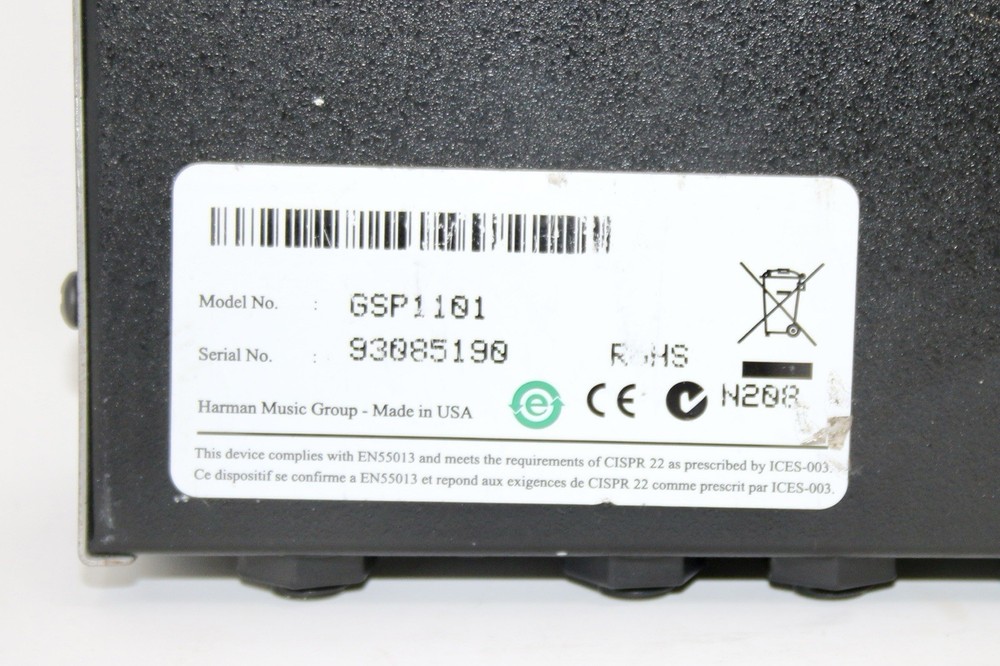 Digitech GSP1101 Multi-Effects Guitar Preamp/Processor w/Power Cable Only READ!