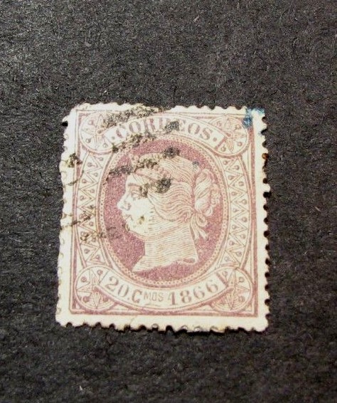 Spain  Scott#  87  Isabella II 1866  C428