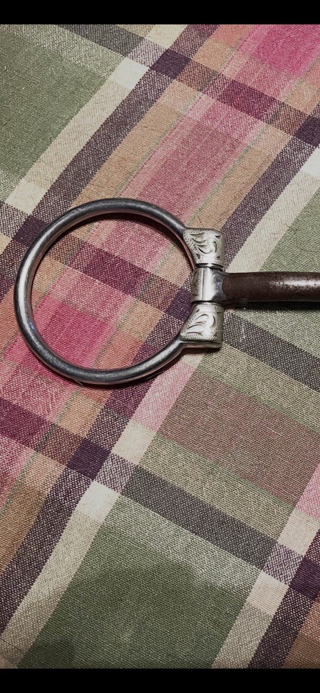Western Silver Sided 5” Show Snaffle Bit, Billy Allen Style With Roller
