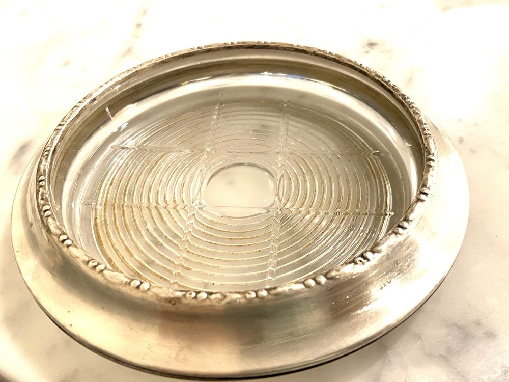 Vintage Cartier Sterling Silver Coaster