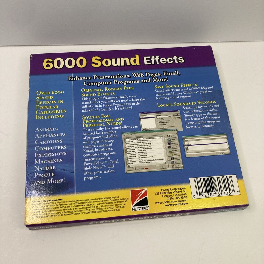 Cosmi 6000 Sound Effects CDRom