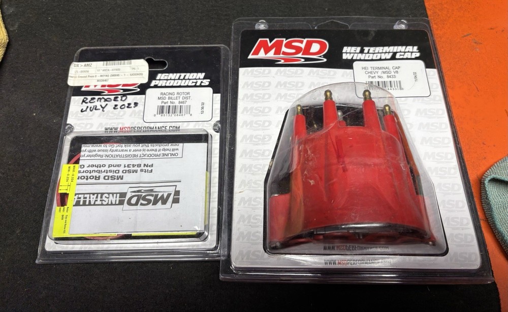 MSD Terminal Cap #8433 And Racing Rotor #8467