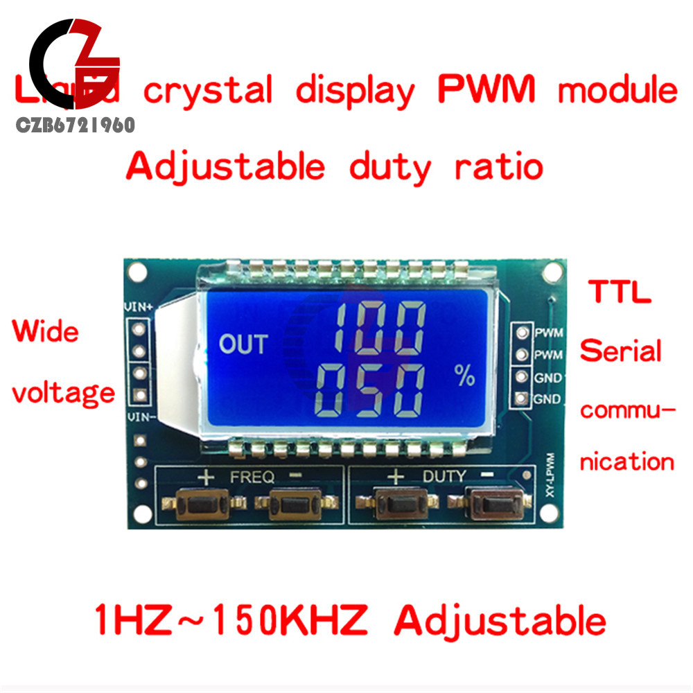 HW753 Pulse Frequency Duty Cycle 2CH LED Square Wave Signal Generator Module