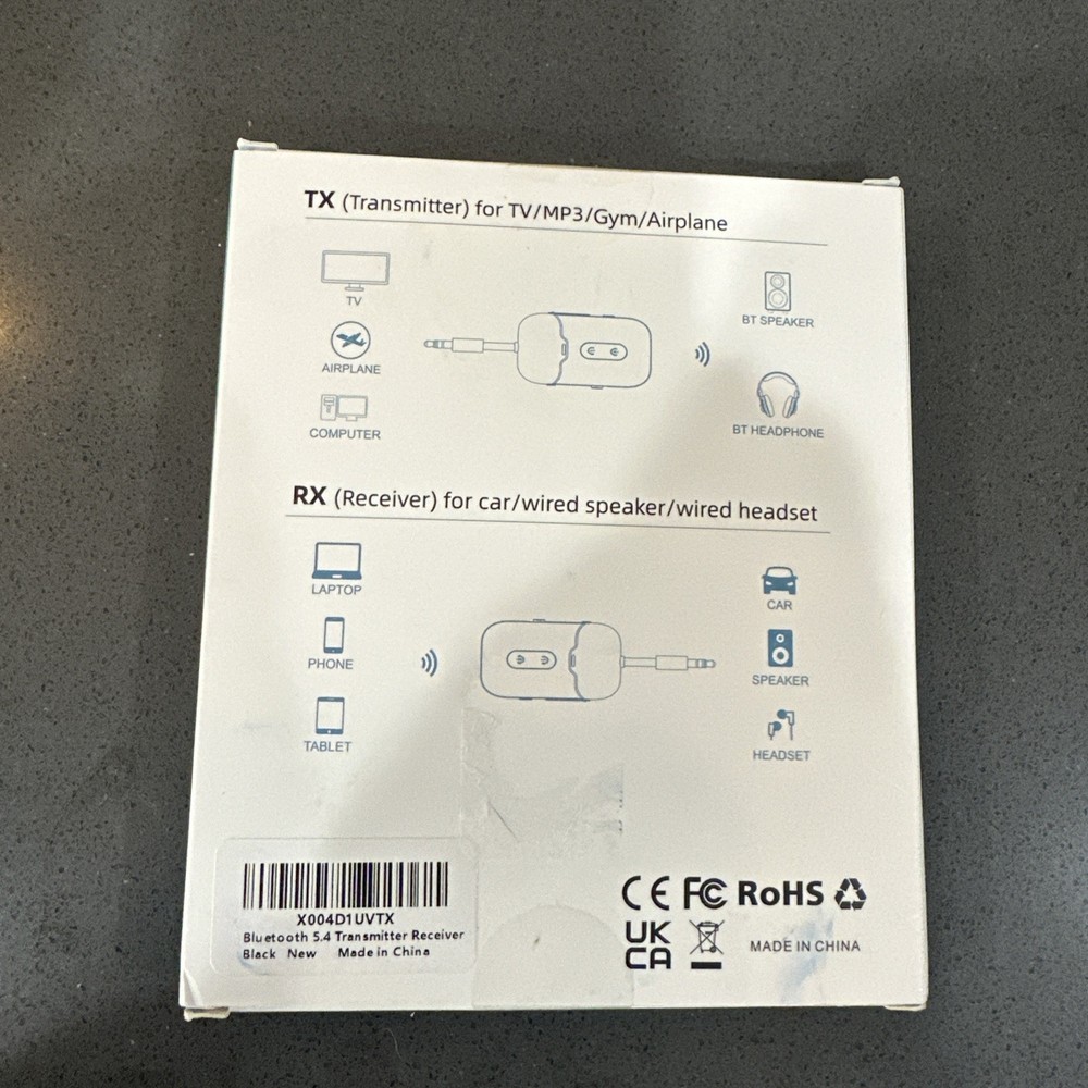Beeitzie Bluetooth 5.4 Wireless Audio Receiver/ Transmitter New Sealed