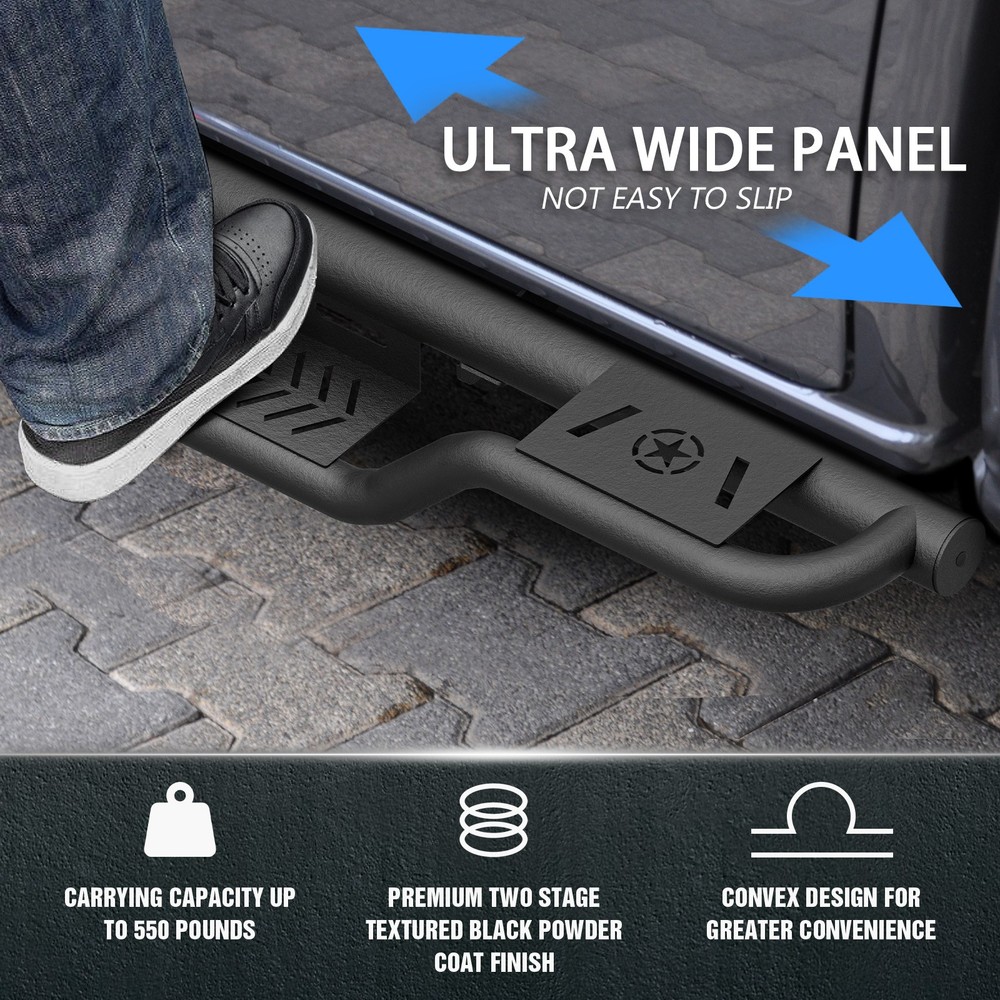 Running Boards For 2009-2018 Dodge Ram 1500 Regular Cab Sides Step Nerf Bars