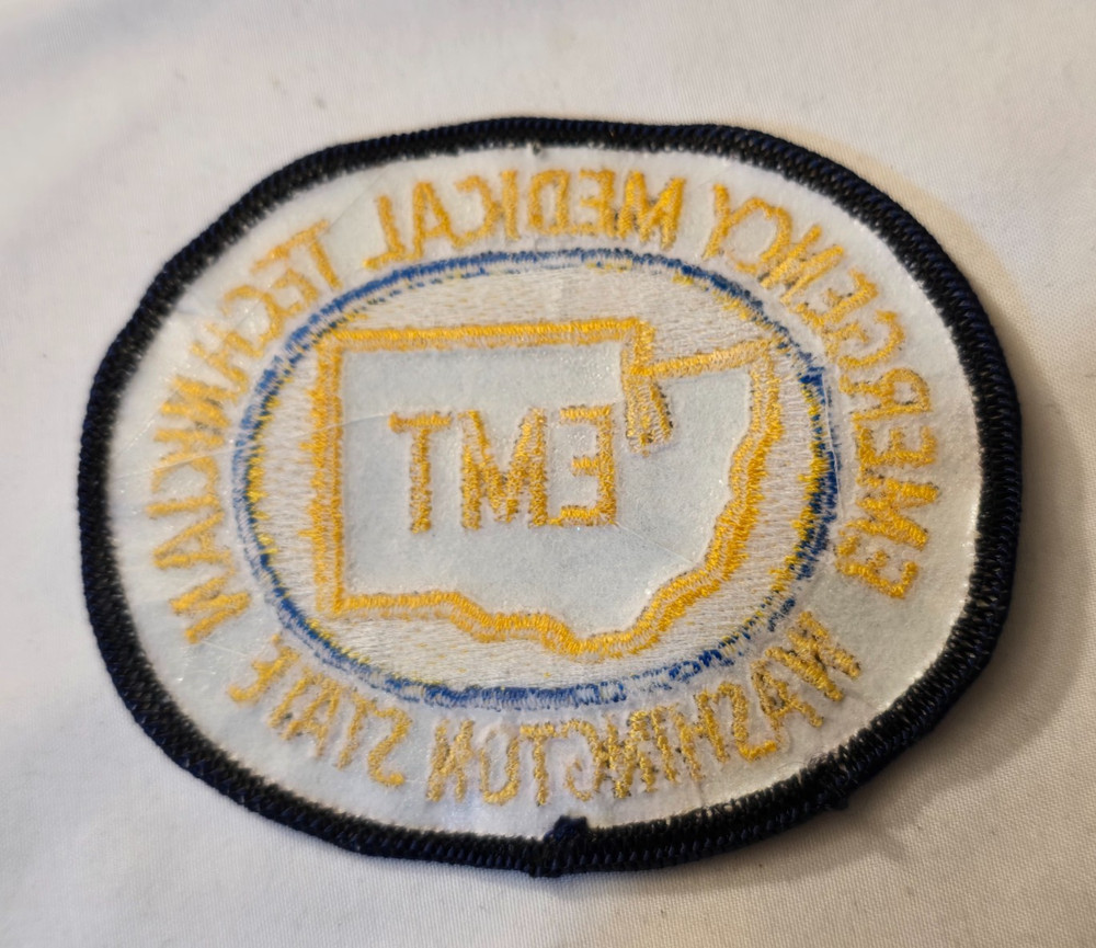 Older Emergency Medical Technician EMT Washington State Patch