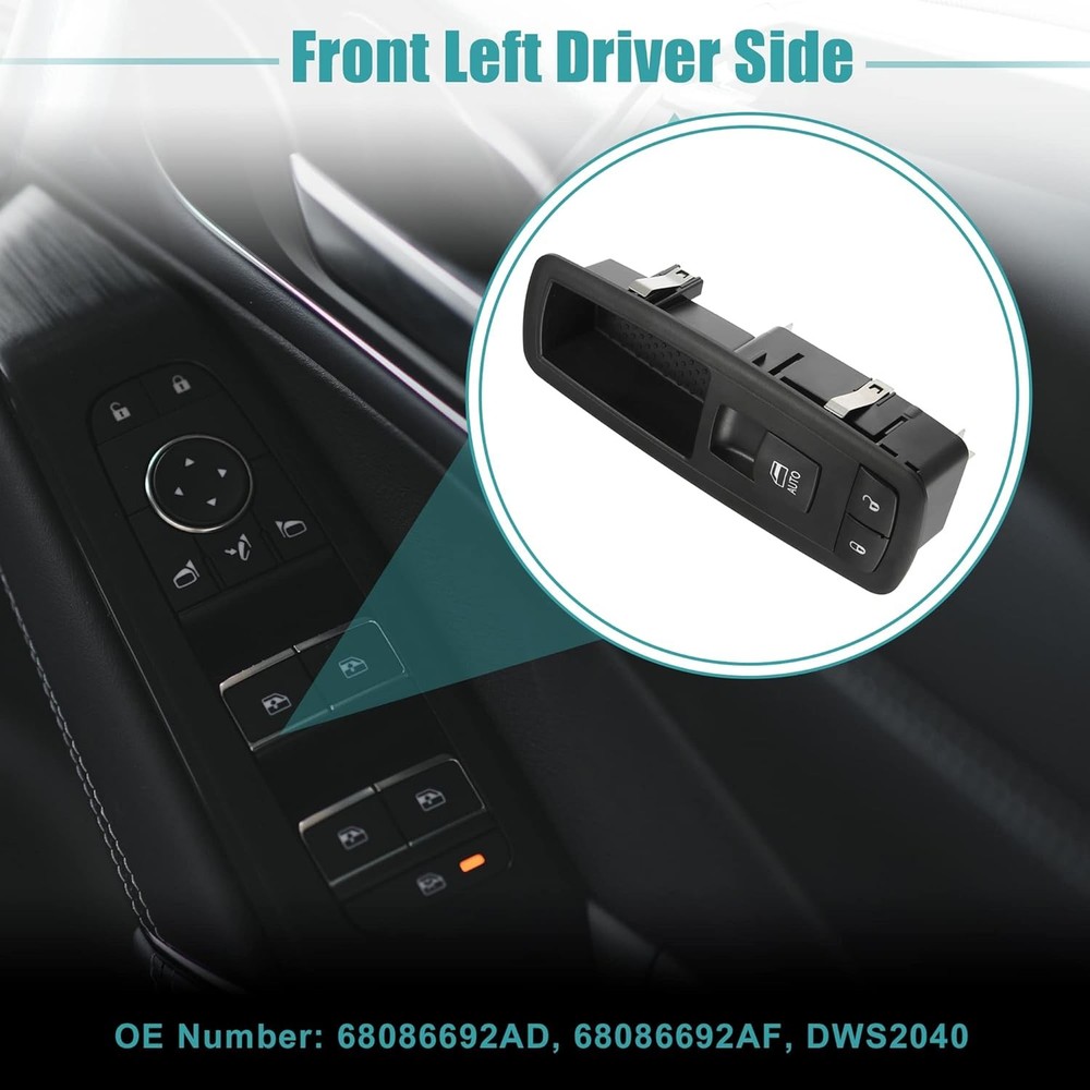Front Right Passenger Side Master Power Window Switch Fit for Jeep Grand
