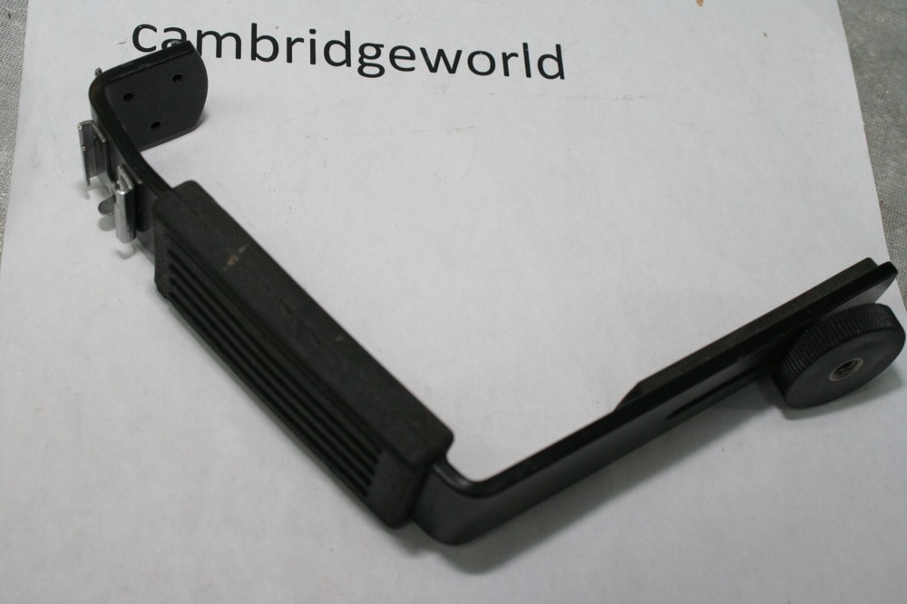 NEW DUAL FLASH SHOE FLASH BRACKET with HANDLE