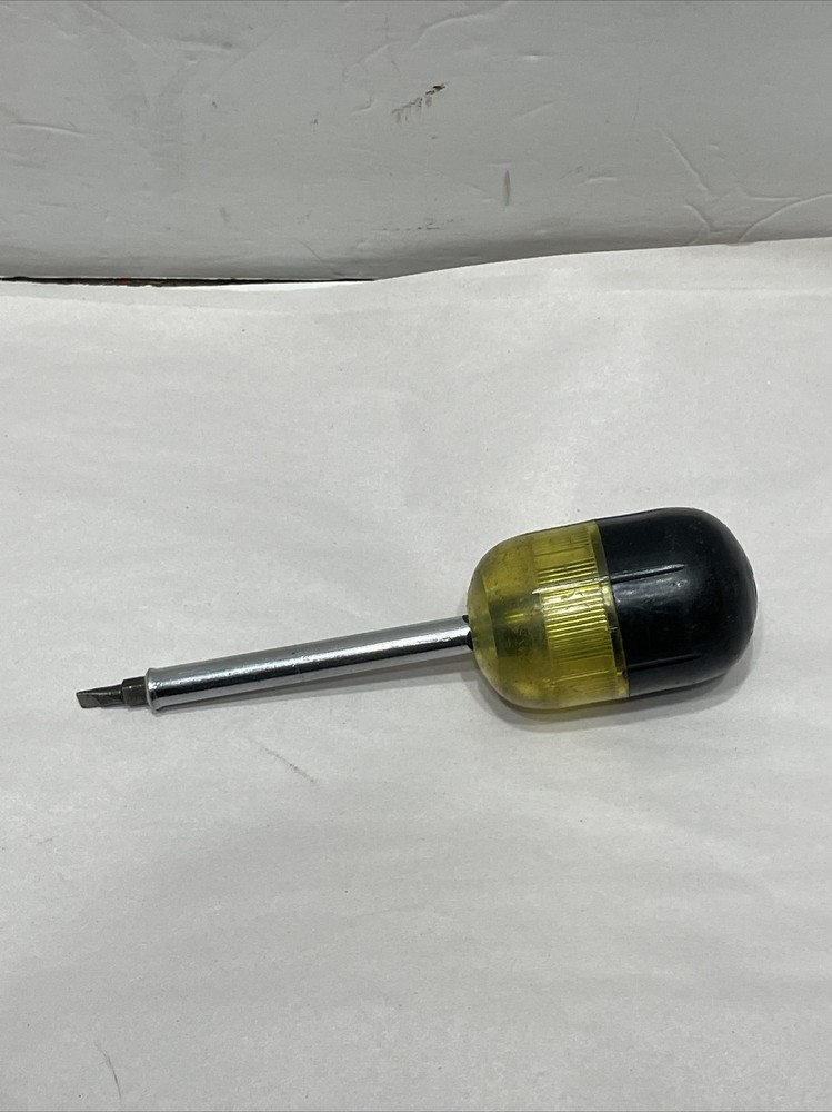 Vintage Ratcheting Screwdriver with Phillips Bit