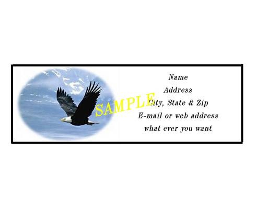 EAGLE ADDRESS LABELS COOL!!! #9