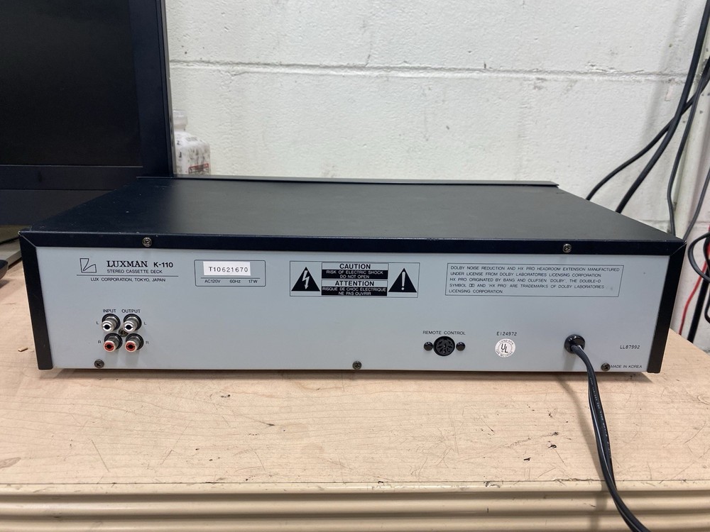 Luxman K-110 Stereo Cassette Deck (SERVICED)