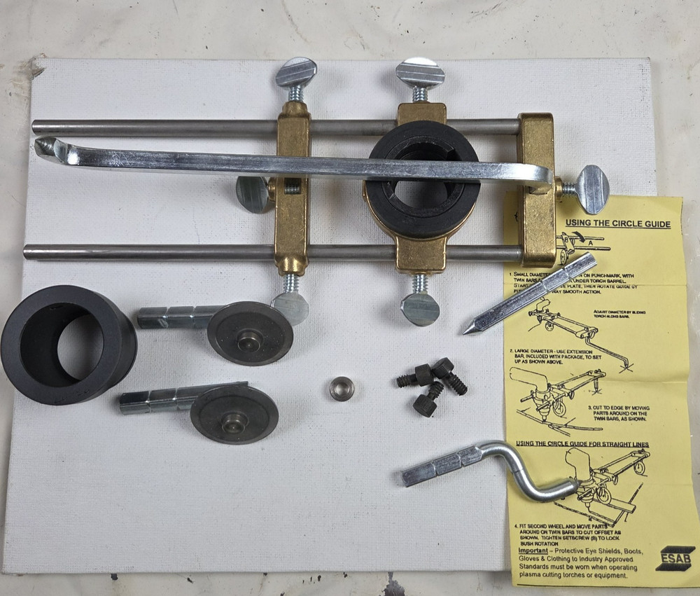 ESAB Plasma Cutting Torch Circle Guide Wheel and Instructions