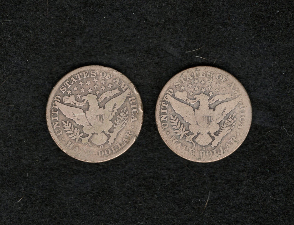 Barber Half Dollars -culls - free ship