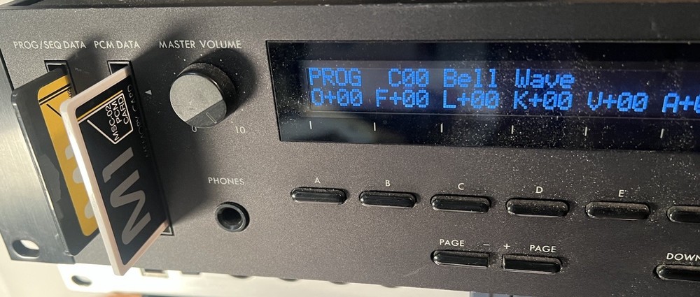 Korg PCM Data Memory Program Card MSC-02 MPC-02 Set Synth 1