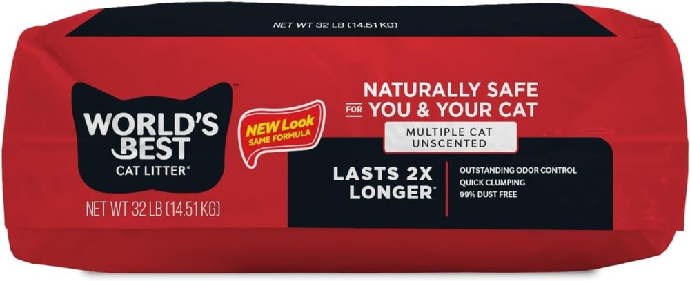 Multiple Cat Unscented Litter - Easy Scooping, Low Tracking