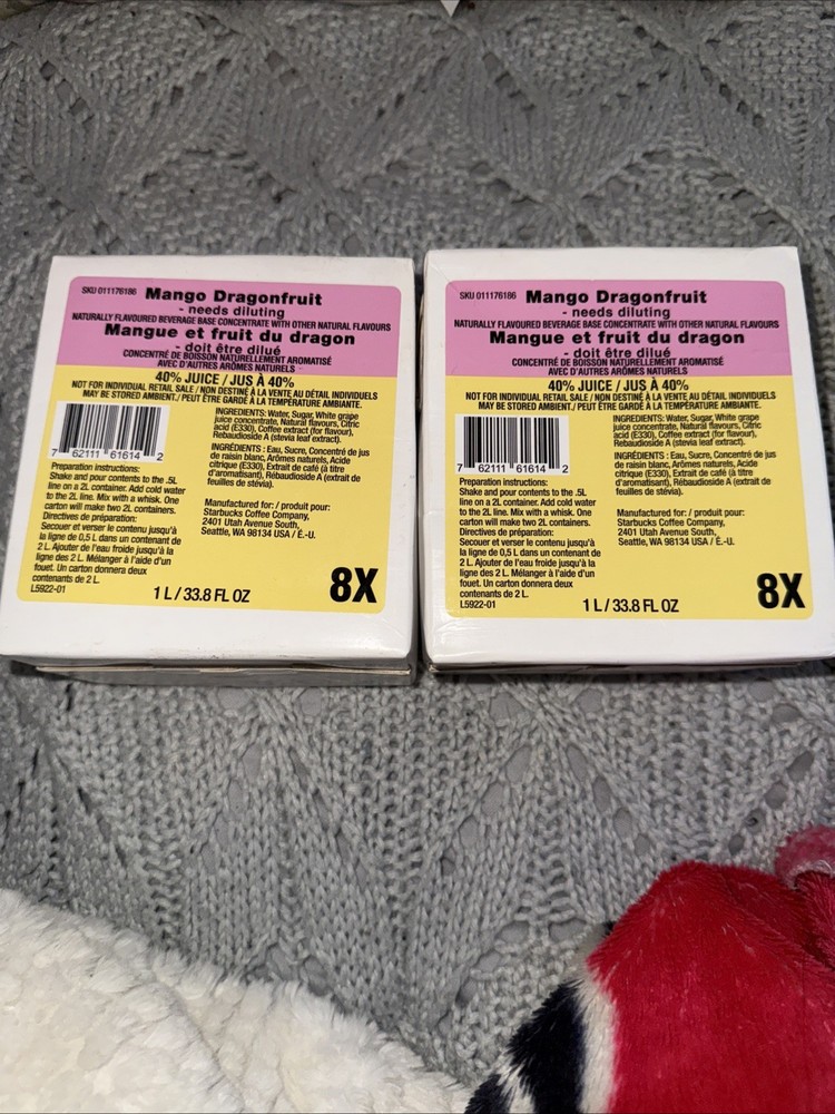 Mango Dragonfruit  Base 8X Concentrate 2 Boxes BB April  2026