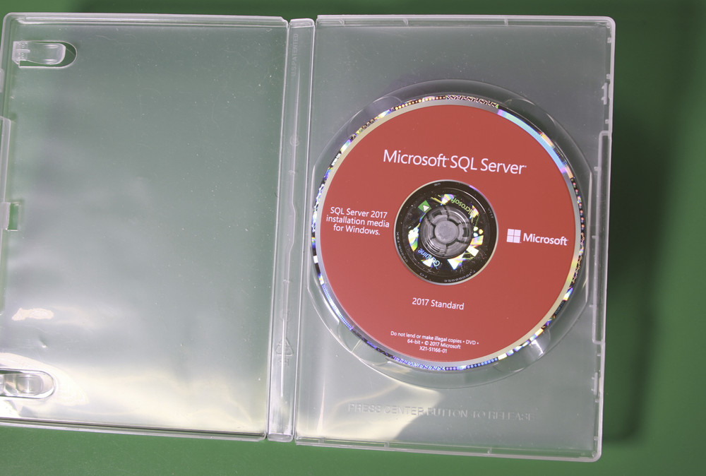 SQL Server 2017 Standard 24 Core DVD COA Genuine Holographic Authentic Retail
