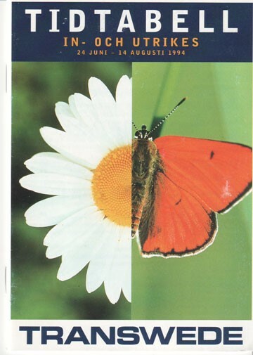 Transwede timetable 1994/06/24