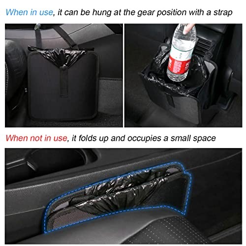 Foldable Trash Can, Hanging Waterproof Leakproof Storage Bag with Large