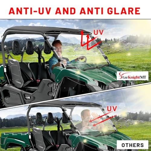 Viking Full Windshield Scratch Resistant Front Windshield Compatible with