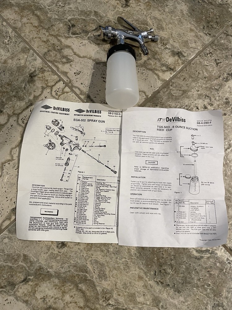 DeVilbiss EGA-502 Spray Gun