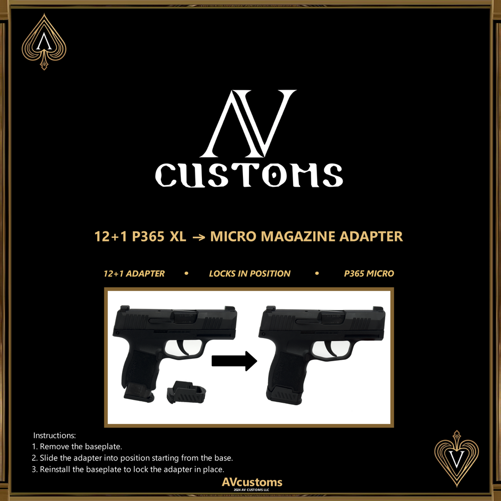 P365 Micro 12 Round Magazine Adapter (2 Pack)