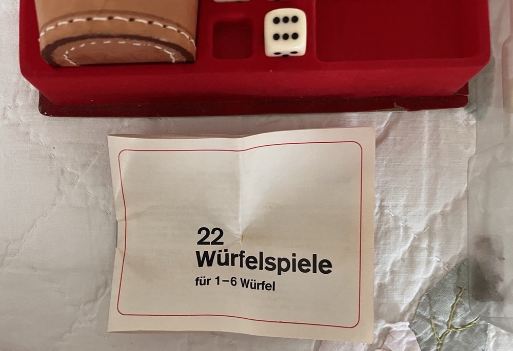 German Dice Game – German instructions RARE FIND
